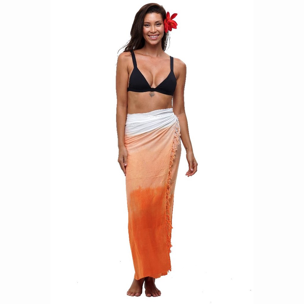Dip Dye Sarongs Orange